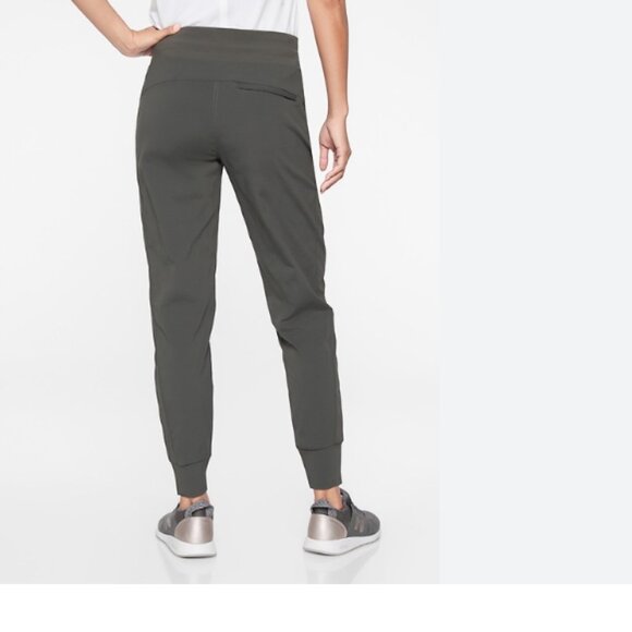 Athleta Womens Trekkie Mid Rise Legacy Joggers Ripstop Pants sz 10T TALL - Picture 2 of 15